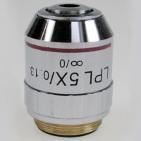 OBB-A1525 Obiettivo planacromatico Infinity per un'elevata distanza di funzionamento, 5.0/0.10 W.D. 24.23 mm